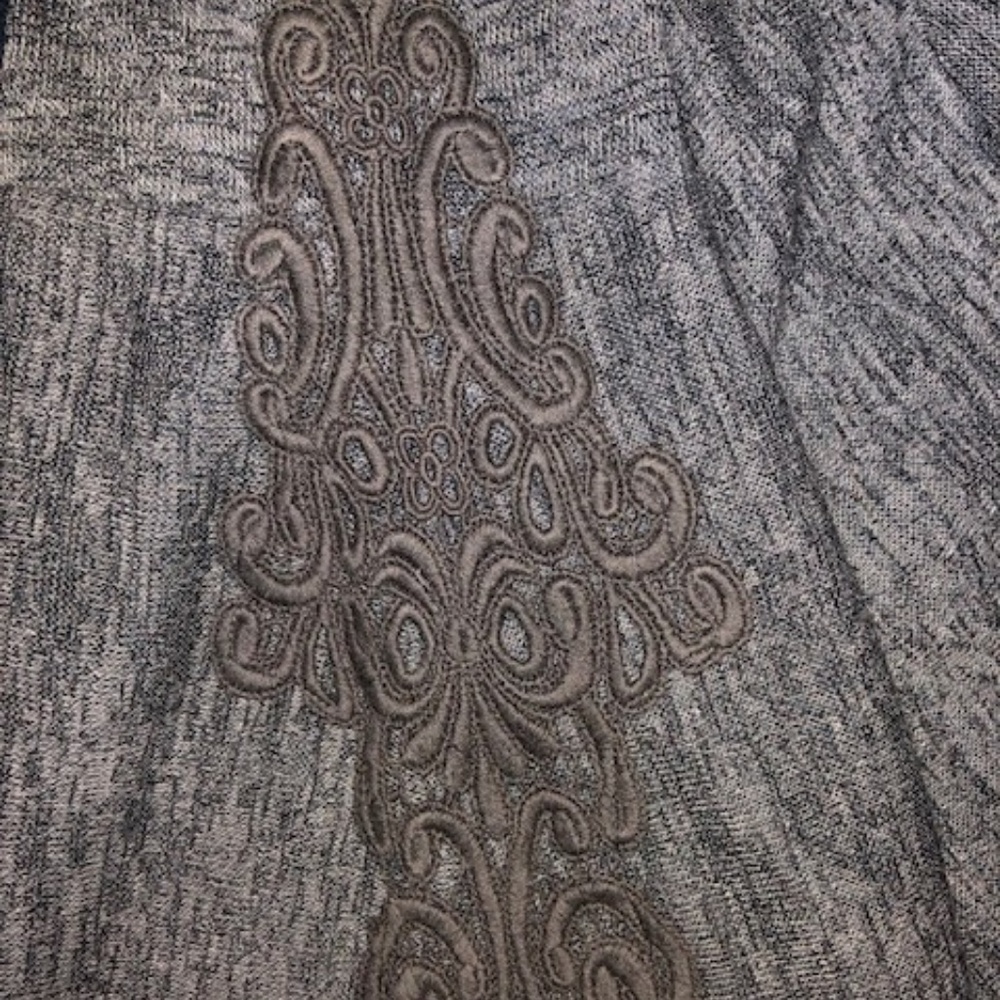 Abercrombie Grey Sweater w/ Lace shoulders
